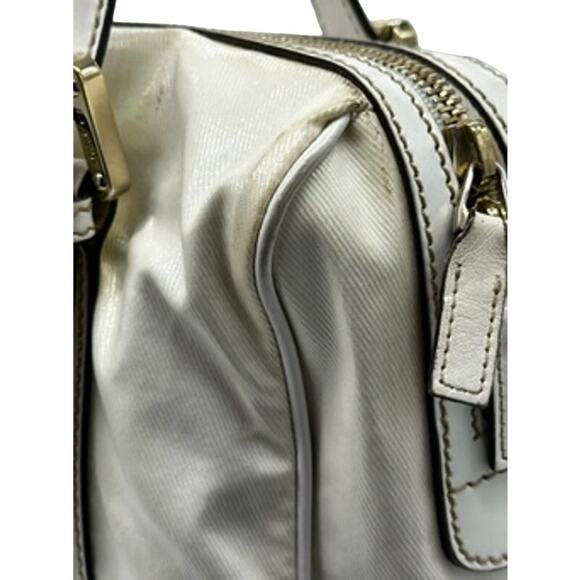 Gucci Web Britt Dialux Cream Leather Boston Bag*GG LOGO*Red Green Stripes! - Picture 11 of 16